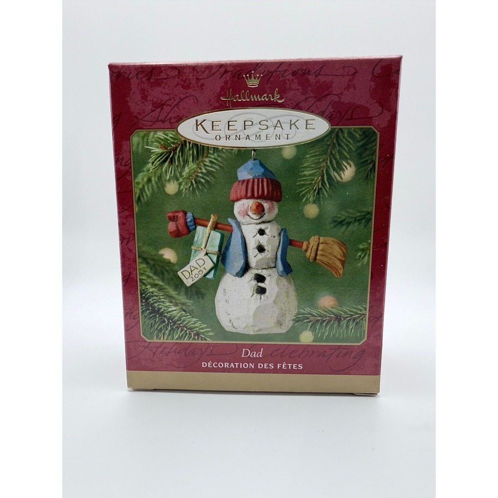 Hallmark Keepsake Ornament Dad‎ Snowman 2001 Collectible Christmas Decoration